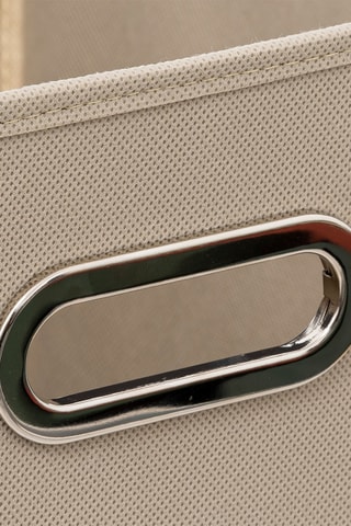 Boîte de rangement - 31 x 31 x 31 cm - Beige