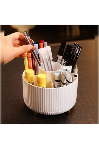 Organisateur de maquillage - 15 x 15 x 13 cm - Blanc