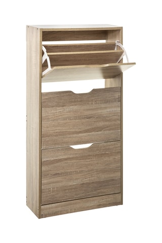 Meuble à chaussures - 60 x 23,3 x 119,5 cm - Imitation bois