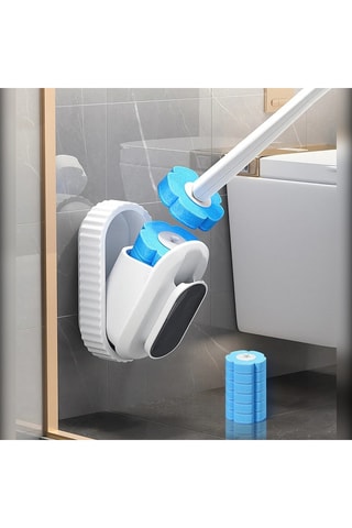 Brosse de toilette murale - Blanc