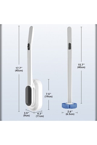 Brosse de toilette murale - Blanc