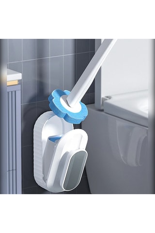 Brosse de toilette murale - Blanc