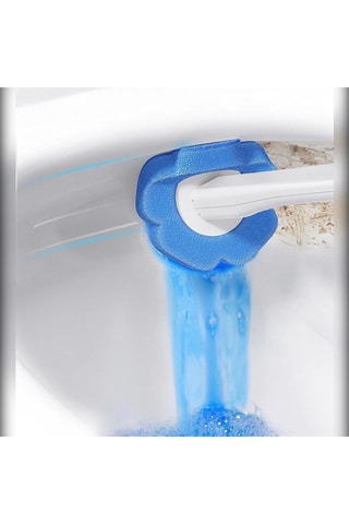 Brosse de toilette murale - Blanc