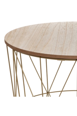 Table d’appoint en bois de paulownia - 40 x 41 x 40 cm