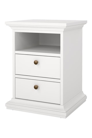 Table de chevet 2 tiroirs - 43,6 x 58,8 x 40 cm