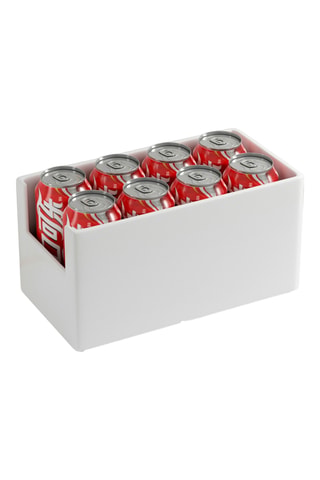 Bac de rangement - 14 x 28 x 15 cm - Blanc