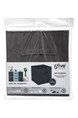 Cube de rangement pliable - 31 x 31 x 31 cm - Gris
