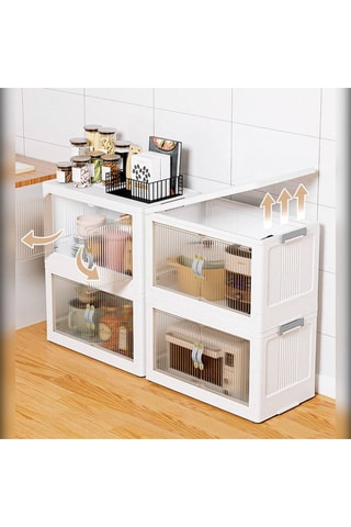 Armoire de rangement à roulettes - 45 x 81 x 27 cm