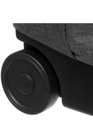 Sac de courses pliable à roulettes - 30 l - Gris chiné
