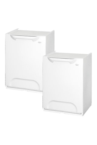 2 poubelles de tri sélectif - 2 X 20 l - 47 x 34 x 29 cm 