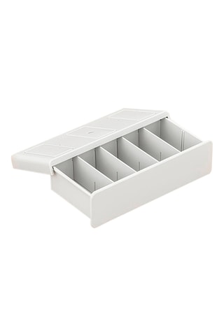 Organiseur de tiroir coulissant - 36 x 19 x 9 cm - Blanc