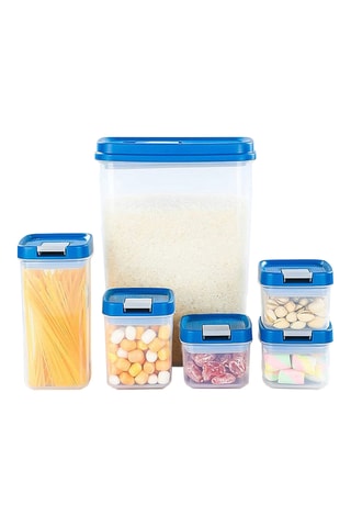 6 boîtes de conservation sans BPA - 0,22/0,35/0,65/3,4 l