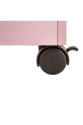 Coffre à jouets à roulettes - Rose