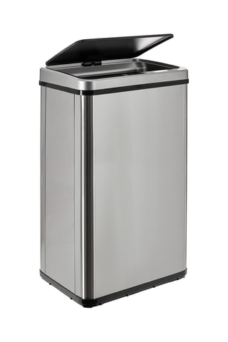 Poubelle intelligente en acier inoxydable - 50 l - 35,5 x 26 x 56 cm