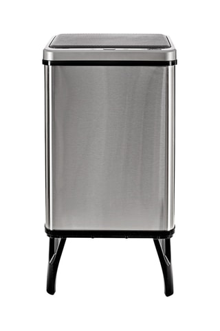 Poubelle intelligente en acier inoxydable - 40 l - 35,5 x 26 x 71,5 cm