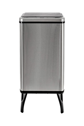 Poubelle intelligente en acier inoxydable - 50 l - 35,5 x 26 x 83,5 cm