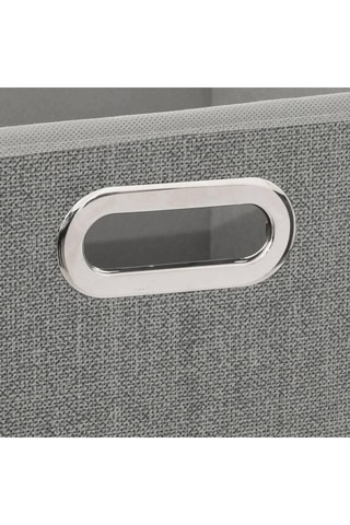 Cube de rangement pliable - 31 x 31 x 31 cm - Gris clair