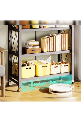 Etagère à roulettes 5 niveaux - 71 x 125 x 34 cm