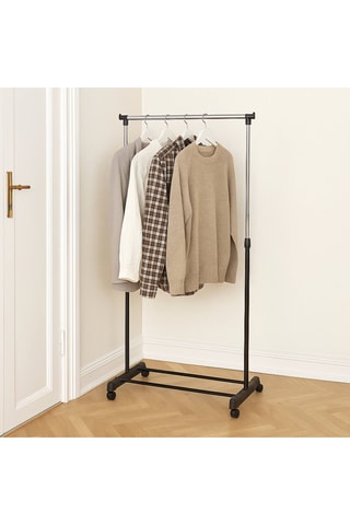 Porte-manteau à roulettes - 80 x 90-160 x 43 cm