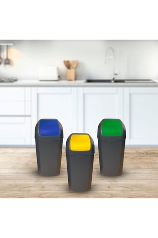 Poubelle - 15 l - 25 x 22 x 38 cm