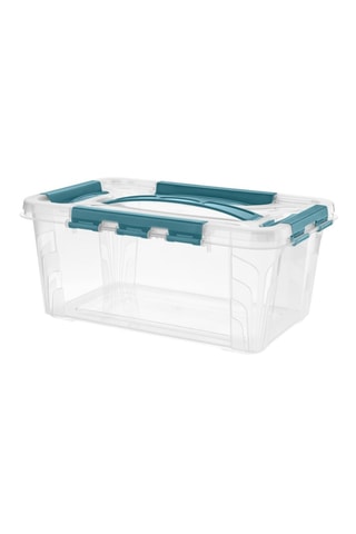 Boîte de rangement à roulettes - 4,2 l - Bleu