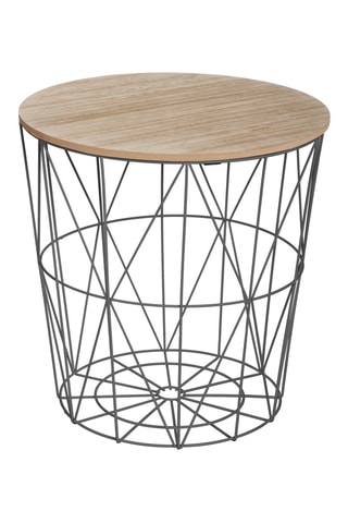 Table d’appoint en bois de paulownia - 40 x 41 x 40 cm