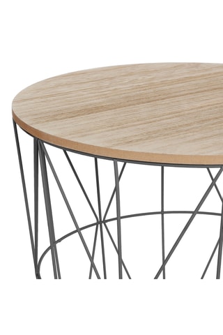 Table d’appoint en bois de paulownia - 40 x 41 x 40 cm