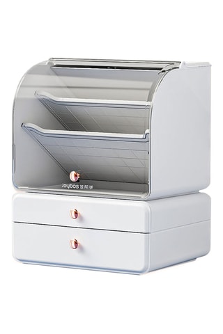 Organisateur de maquillage - 21 x 26 x 21 cm - Blanc