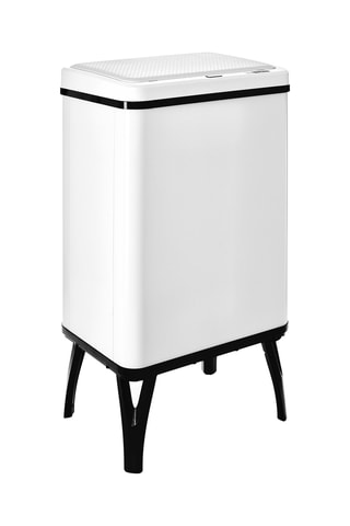 Poubelle intelligente en acier inoxydable - 40 l - 35,5 x 26 x 71,5 cm