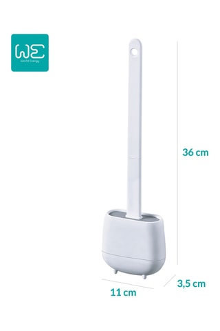 2 brosses de toilette - Blanc
