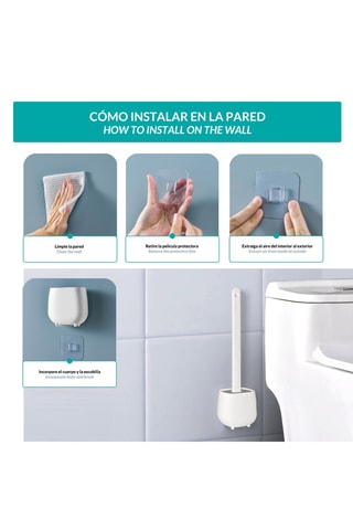 2 brosses de toilette - Blanc