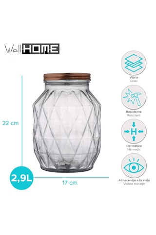 2 boîtes de conservation - 2,9 l - Blanc