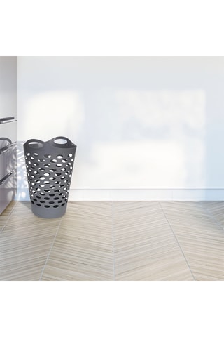 Panier à linge - 46,5 x 60 cm - Gris foncé