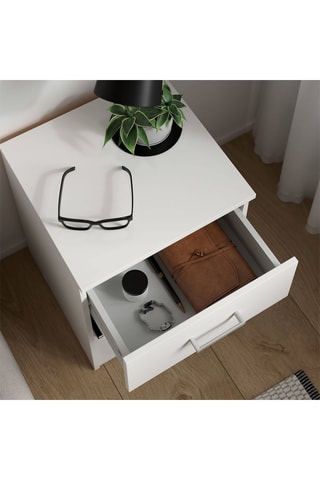Table de chevet 1 tiroir en bois - 37,6 x 47,5 x 35,95 cm