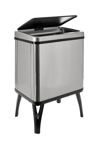 Poubelle intelligente en acier inoxydable - 30 l - 35,5 x 26 x 60 cm