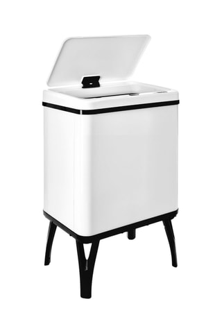Poubelle intelligente en acier inoxydable - 30 l - 35,5 x 26 x 60 cm
