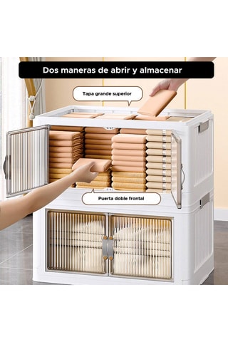 Armoire à roulettes - 45 x 27 x 81 cm - Blanc