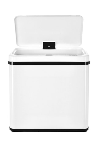 Poubelle de cuisine automatique en acier inoxydable - 30 l - Blanc