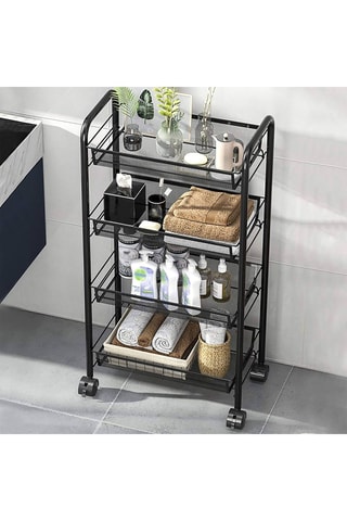 Etagère 4 niveaux - 86 x 12 x 29 cm