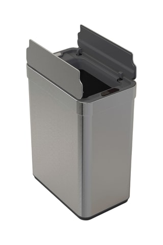 Poubelle de cuisine en acier inoxydable - 50 l - Argenté
