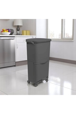 Poubelle de tri à roulettes - 24/14 l - Anthracite