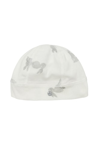 Bonnet de naissance - Gris et blanc