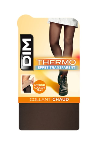 3 collants chaud effet transparent Thermo - 50 deniers - Noir