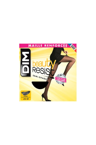 6 collants Beauty Resist Semi-Opaque - 25 deniers - Noir 