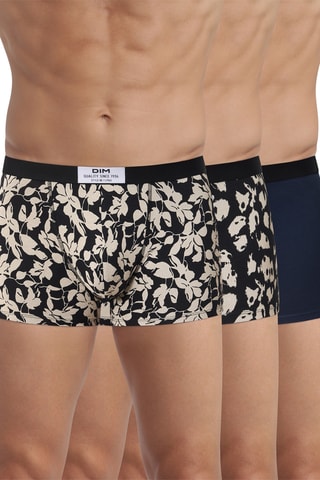 3 boxers Vibes Coton - Noir
