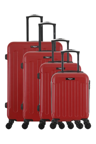 Set de 4 valises Concorde (XS/S/M/L) - 47/57,5/67/76,5 cm - Rouge