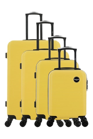 Set de 4 valises Opéra (XS/S/M/L) - 47/57,5/67/76,5 cm - Jaune