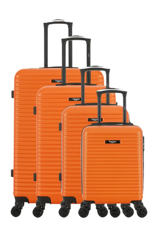 Set de 4 valises Montparnasse (XS/S/M/L) - 47/57,5/67/76,5 cm - Orange