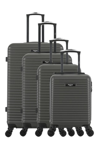 Set de 4 valises Montparnasse (XS/S/M/L) - 47/57,5/67/76,5 cm - Gris foncé