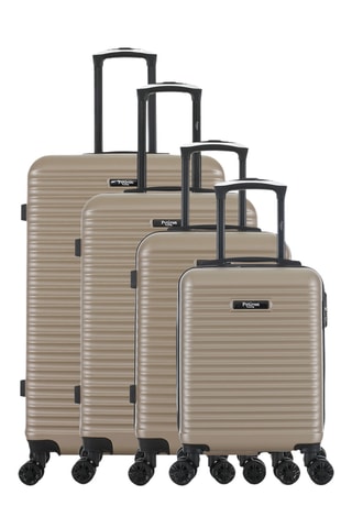 Set de 4 valises Montparnasse (XS/S/M/L) - 47/57,5/67/76,5 cm - Beige